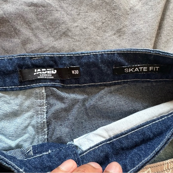 Jaded London BANDANA PRINT PATCHWORK JEANS - Picture 4 of 5